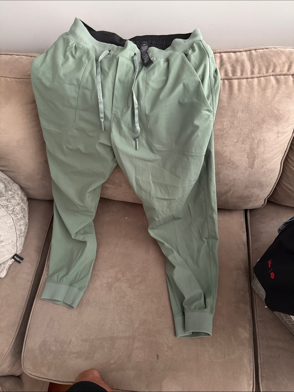 lululemon athletica Sage Green Drawstring Joggers